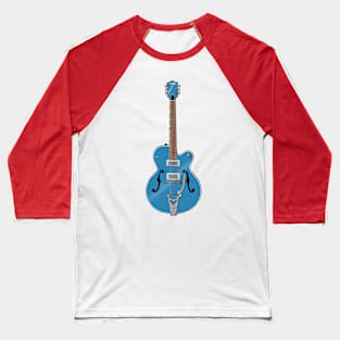 Solo Sky Blue Guitar Baseball T-Shirt